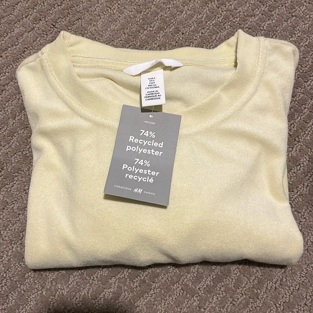 Pale yellow h&m dress